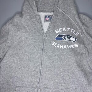 NFL Seattle Seahawks Kids Gray Zip-Up Hoodie
